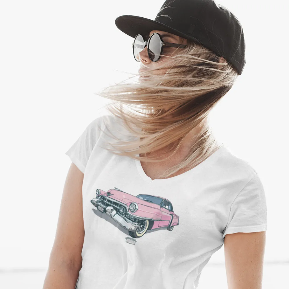 '52 CADILLAC LADIES V-NECK T-SHIRT