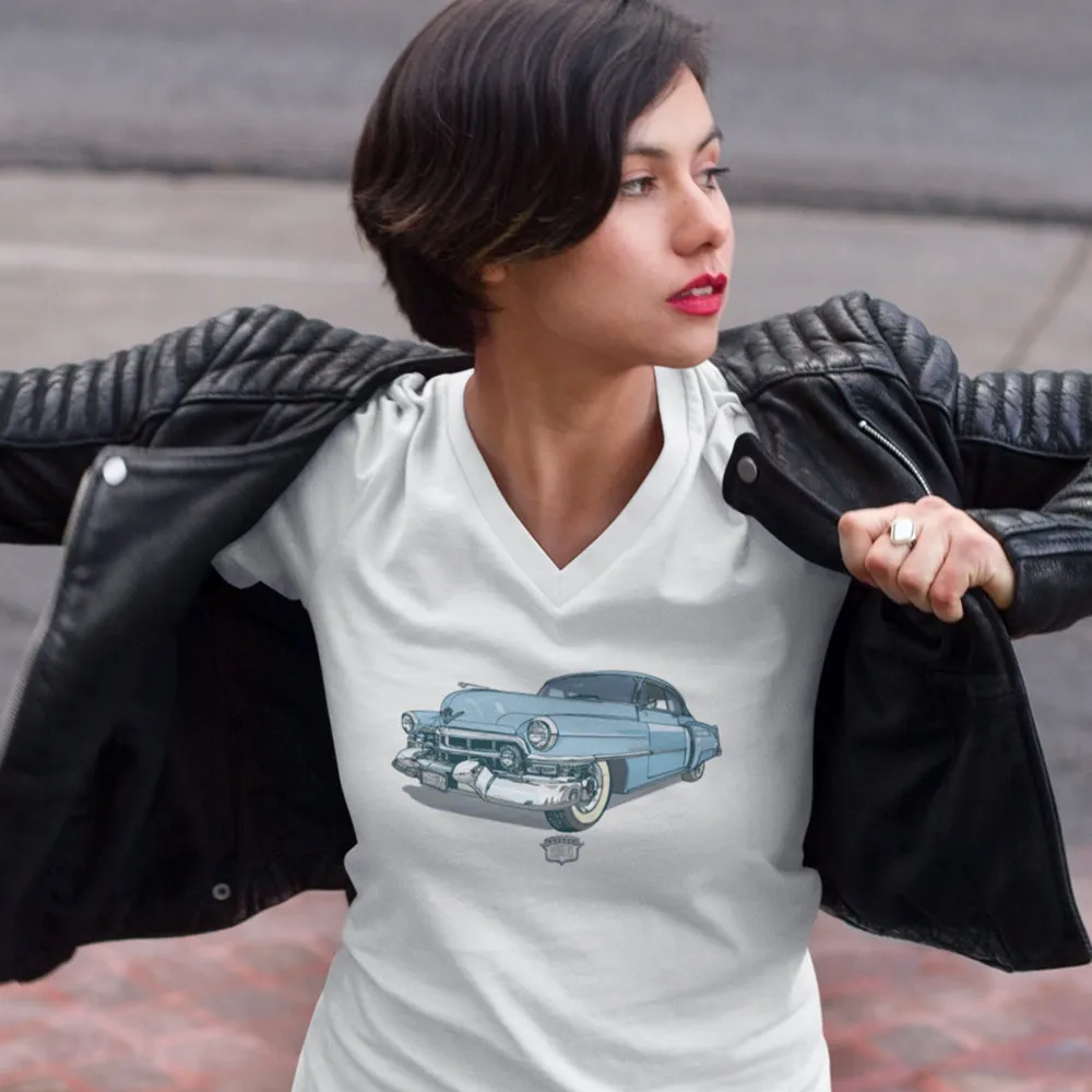 '52 CADILLAC LADIES V-NECK T-SHIRT