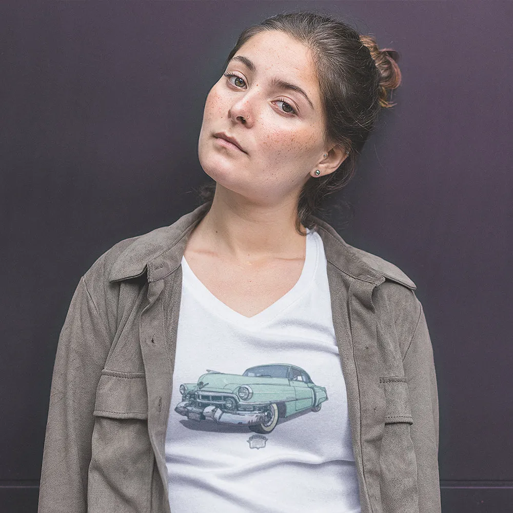 '52 CADILLAC LADIES V-NECK T-SHIRT