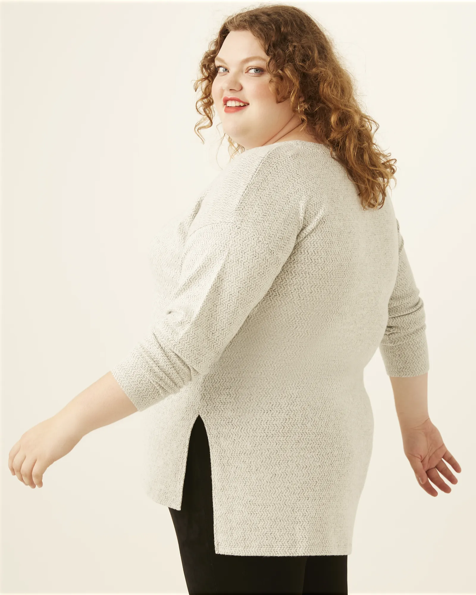 Angela Tunic Top | Light Grey