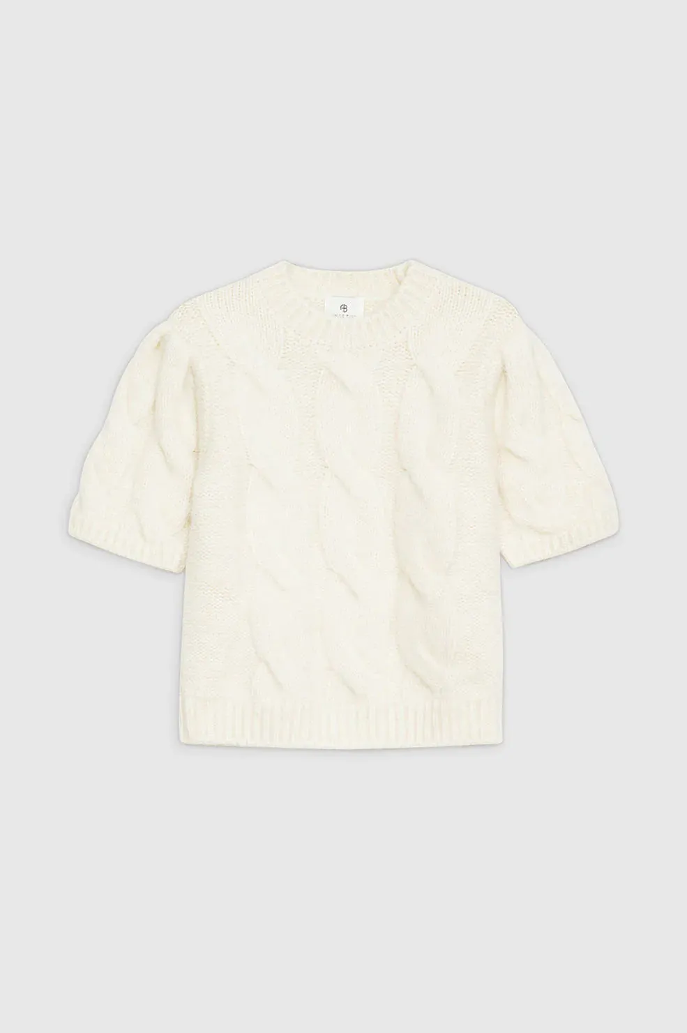 Anine Bing Brittany Sweater - Ivory Cable Stitch