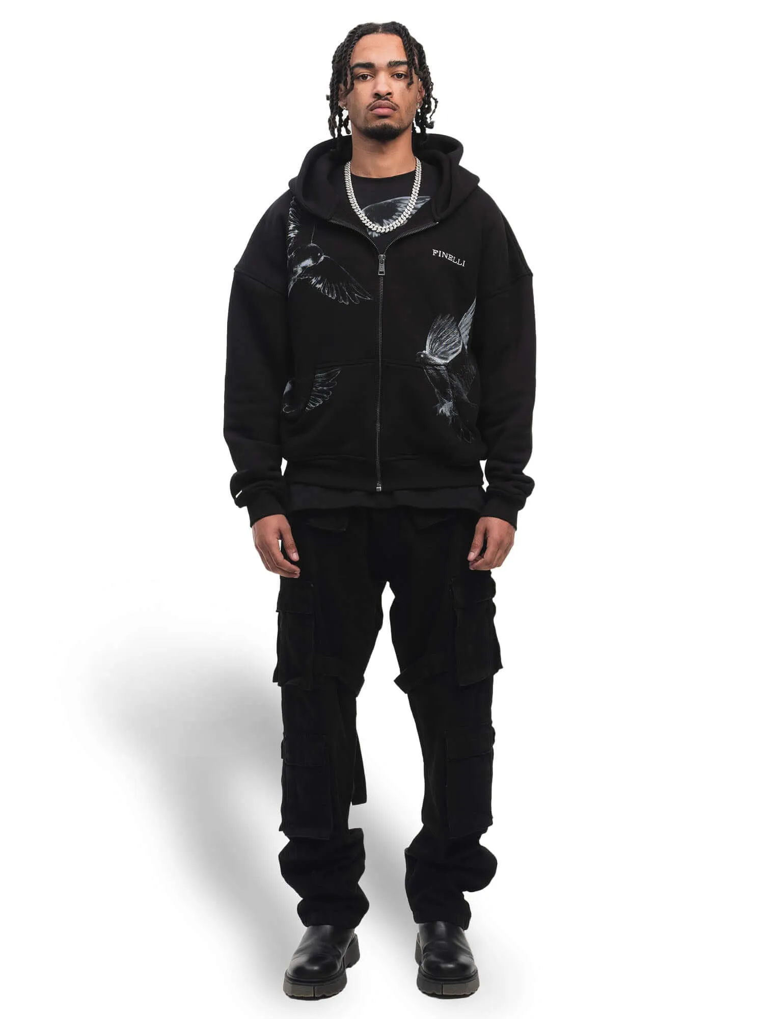 Birds Zipper Hoodie