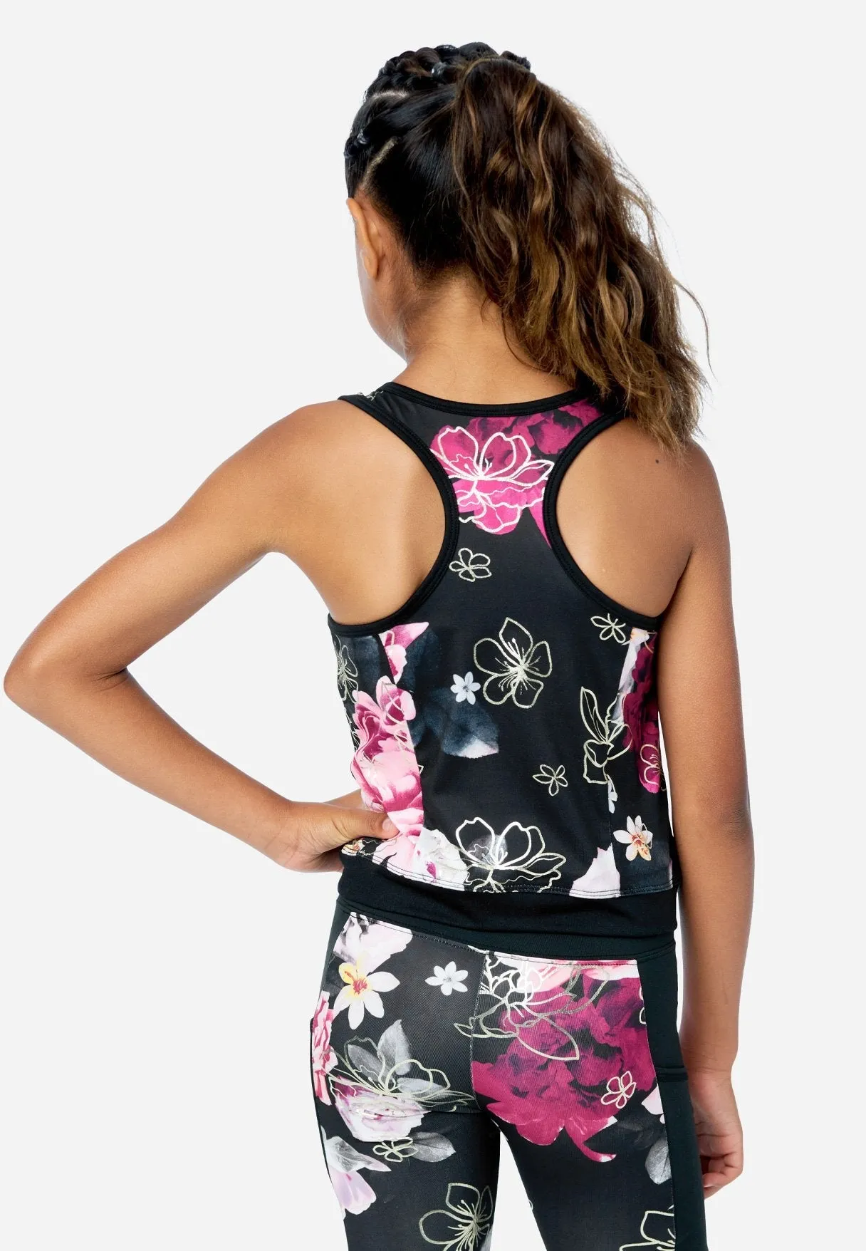 Collection X by Justice Patterned Zip-Front Tank