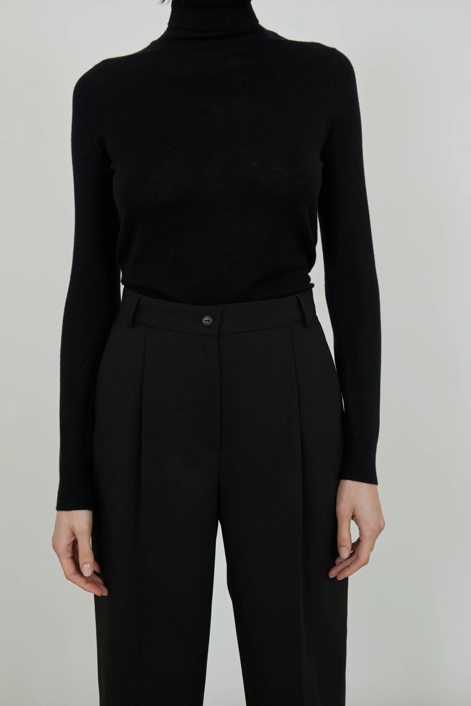 Constance trousers | Black - Virgin wool