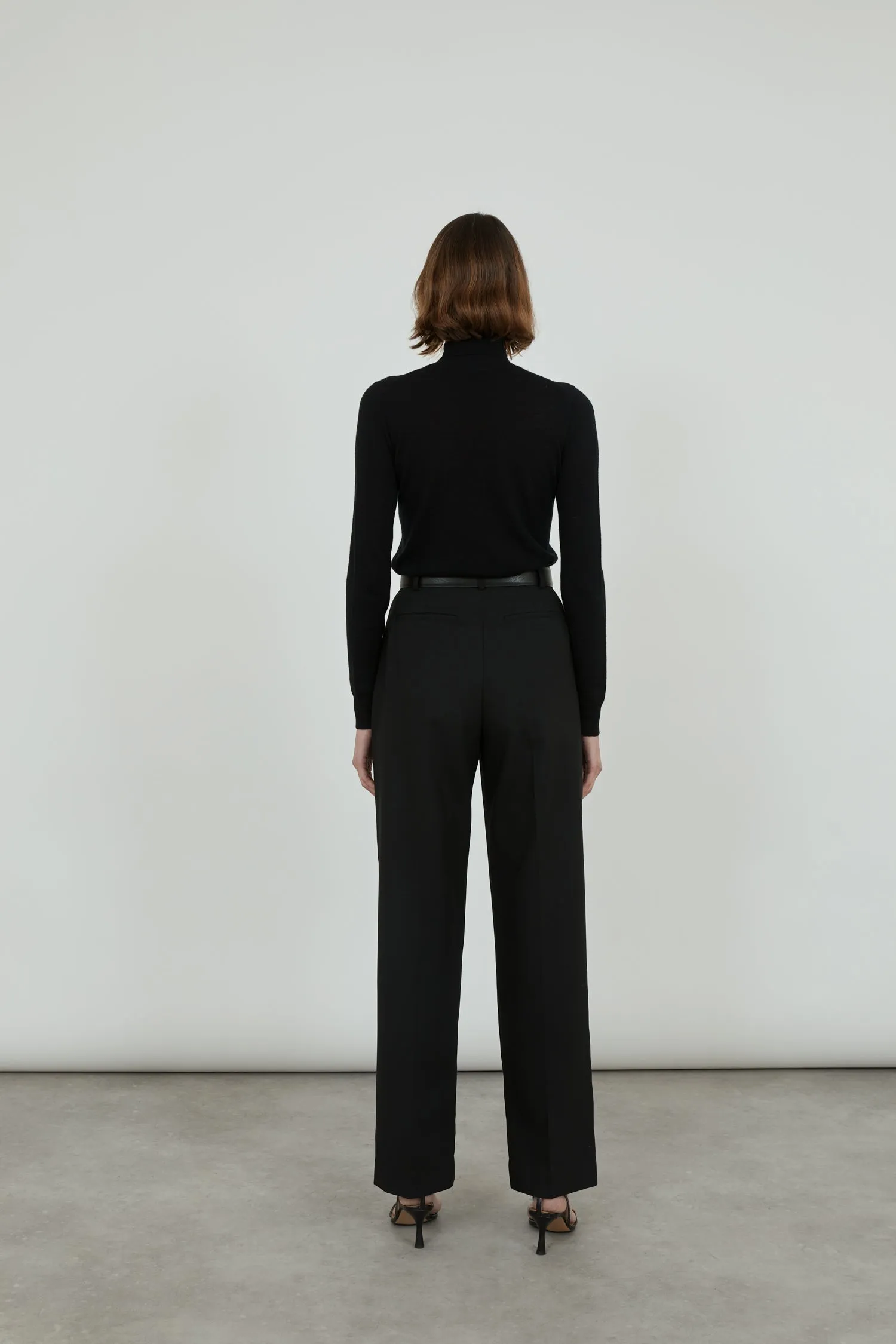Constance trousers | Black - Virgin wool