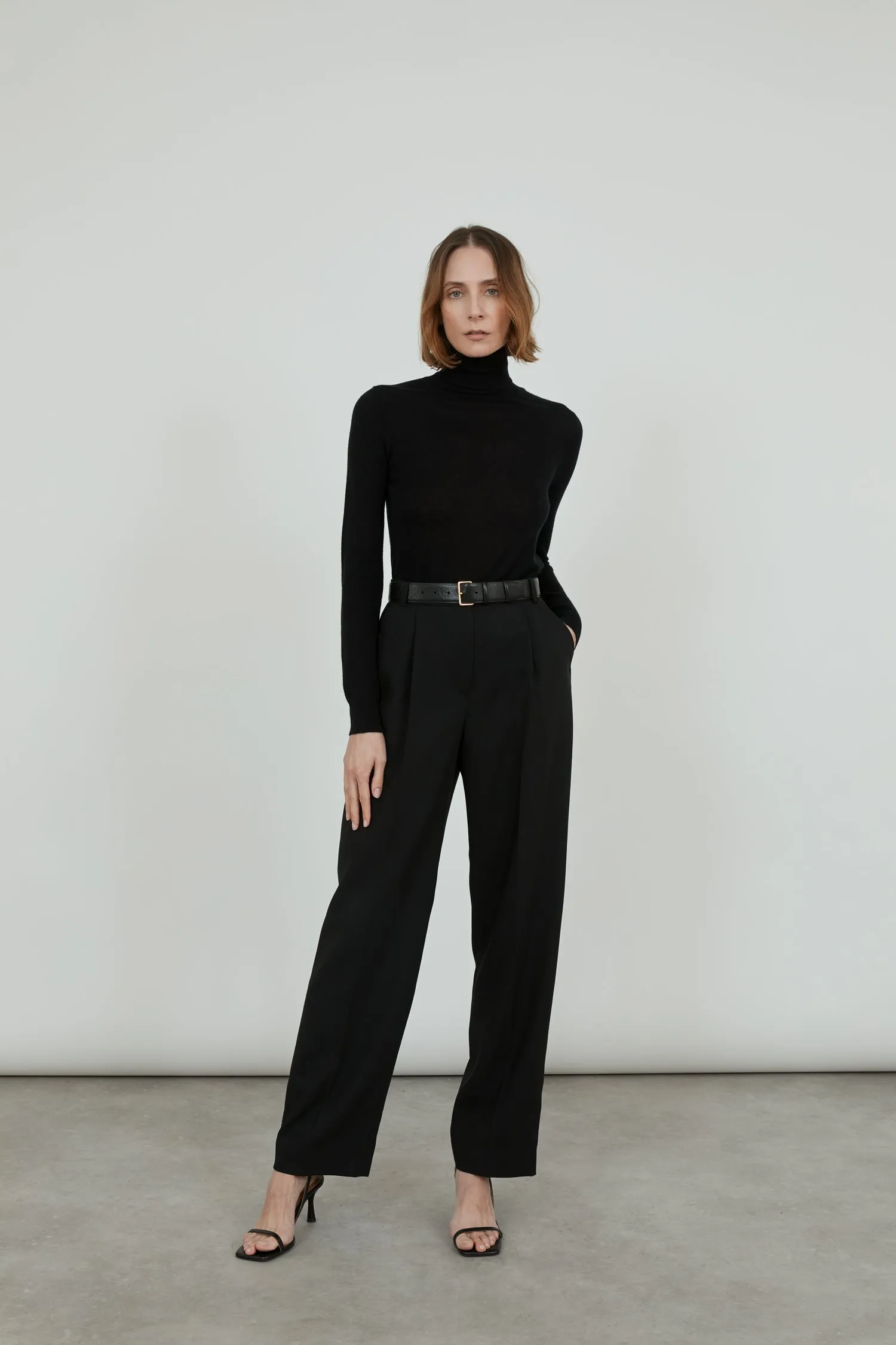 Constance trousers | Black - Virgin wool
