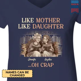 Custom Like Mother Like Daughter Book Lovers Gift TSVB2030