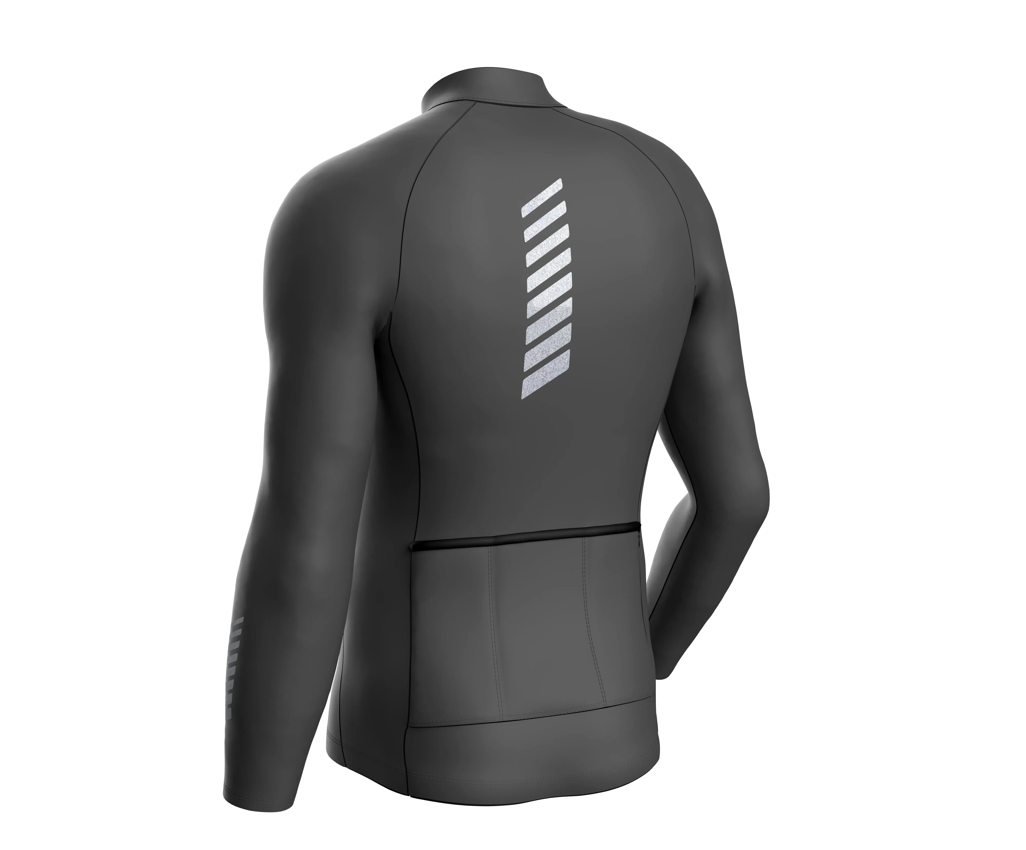 Cycling Grey Thermal Jersey