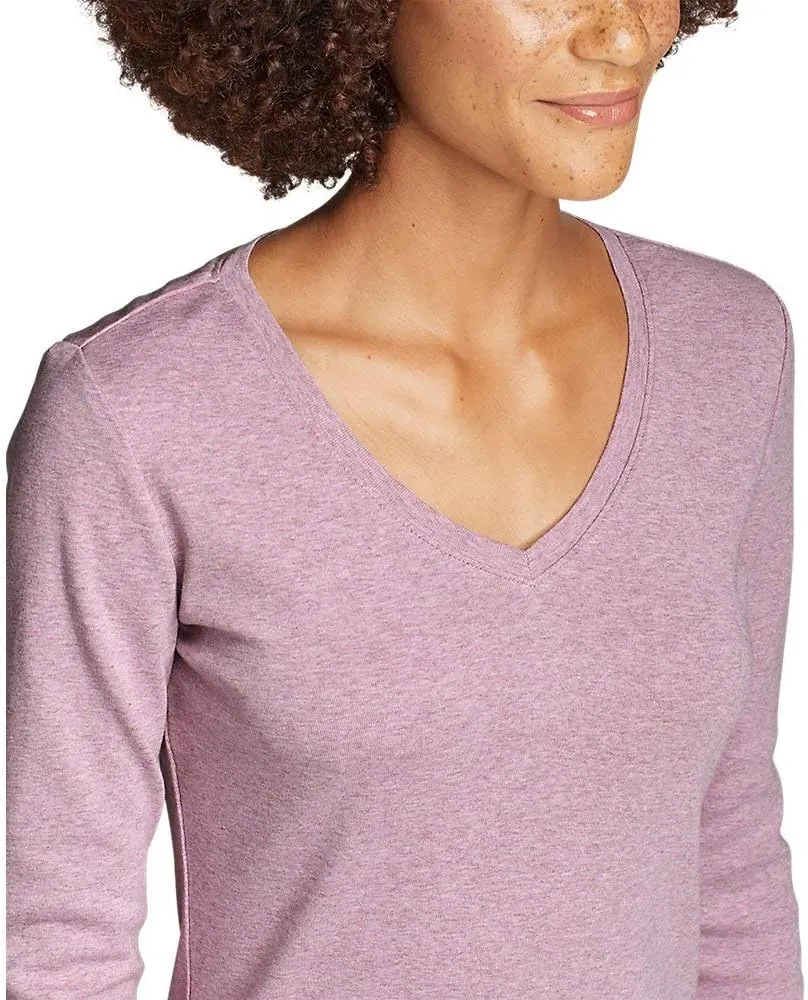 Eddie Bauer Women's Favorite Long-Sleeve V-Neck T-Shirt