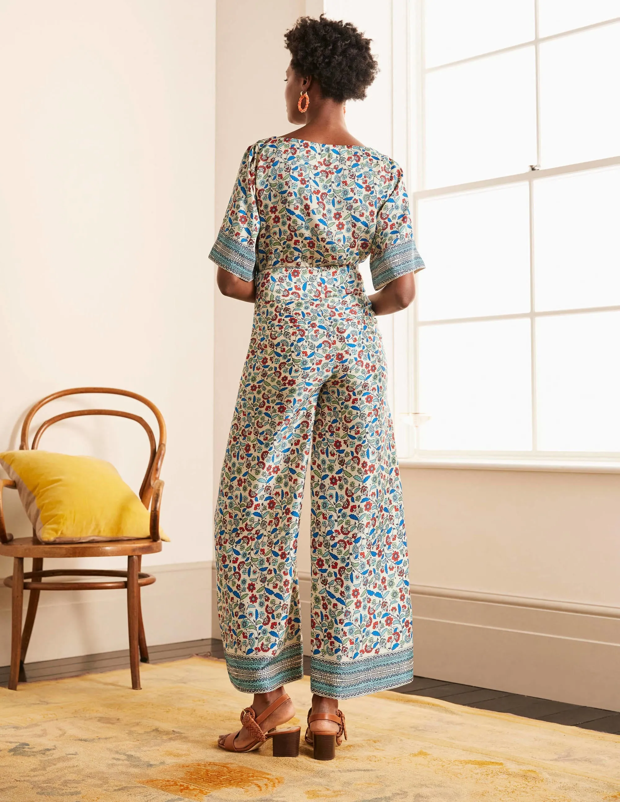 Elizabeth Trousers-Ivory, Trailing Posy