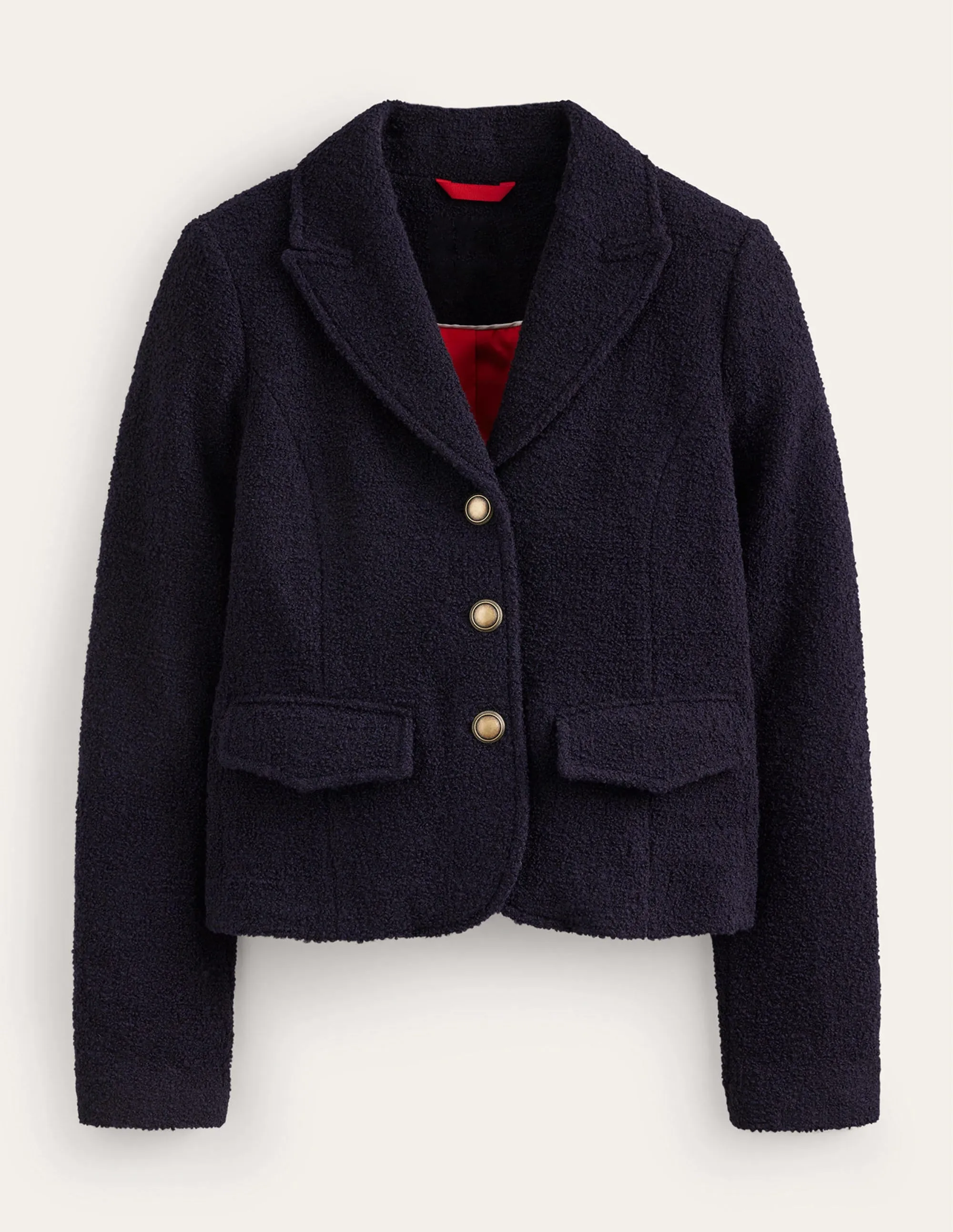 Ely Textured Jacket-Navy