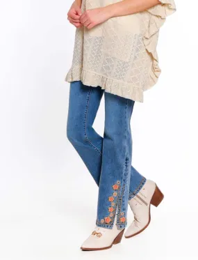 Embroidered Bootcut