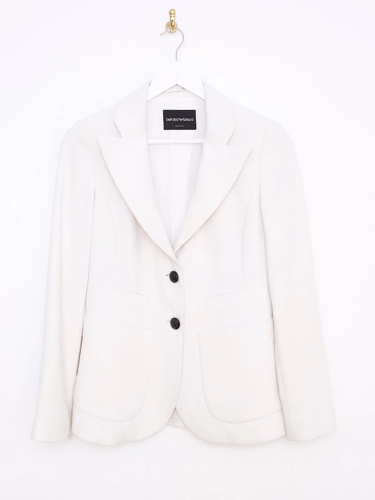 Emporio Armani white blazer jacket