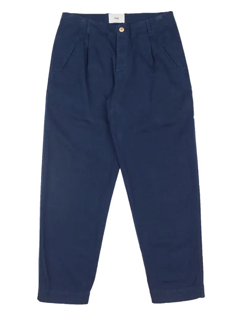 Folk Assembly Pant in Brushed Washed Ink