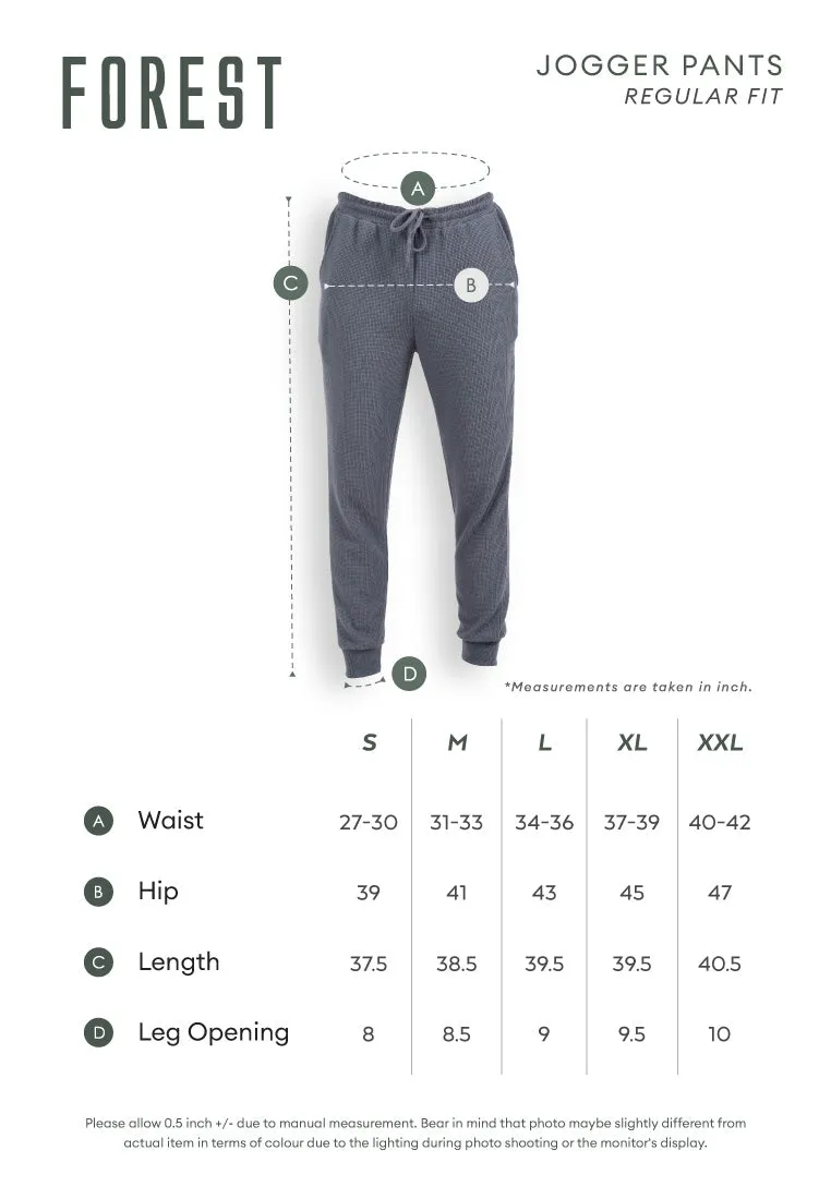 Forest Stretchable Cotton Interlock 270gsm Sweatpants Men Long Pants | Seluar Panjang Lelaki - 10785