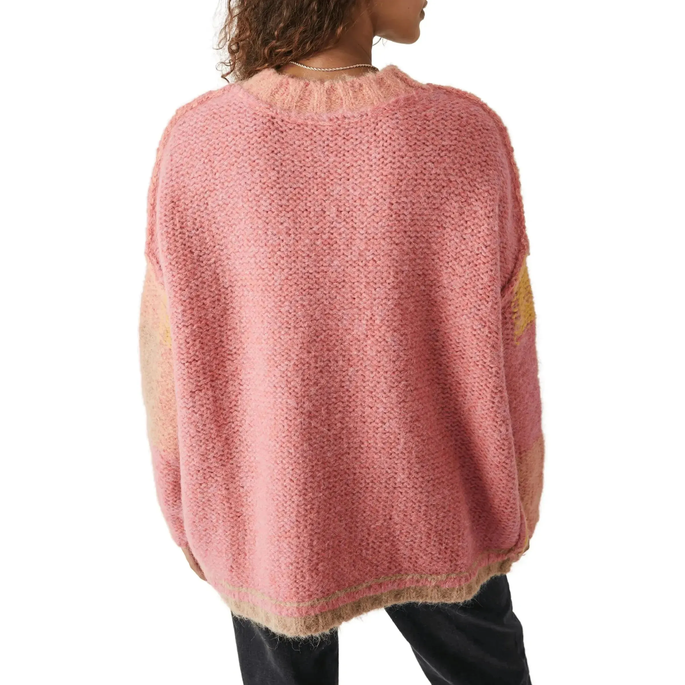 Free People Domino Sweater in Prairie Sunset