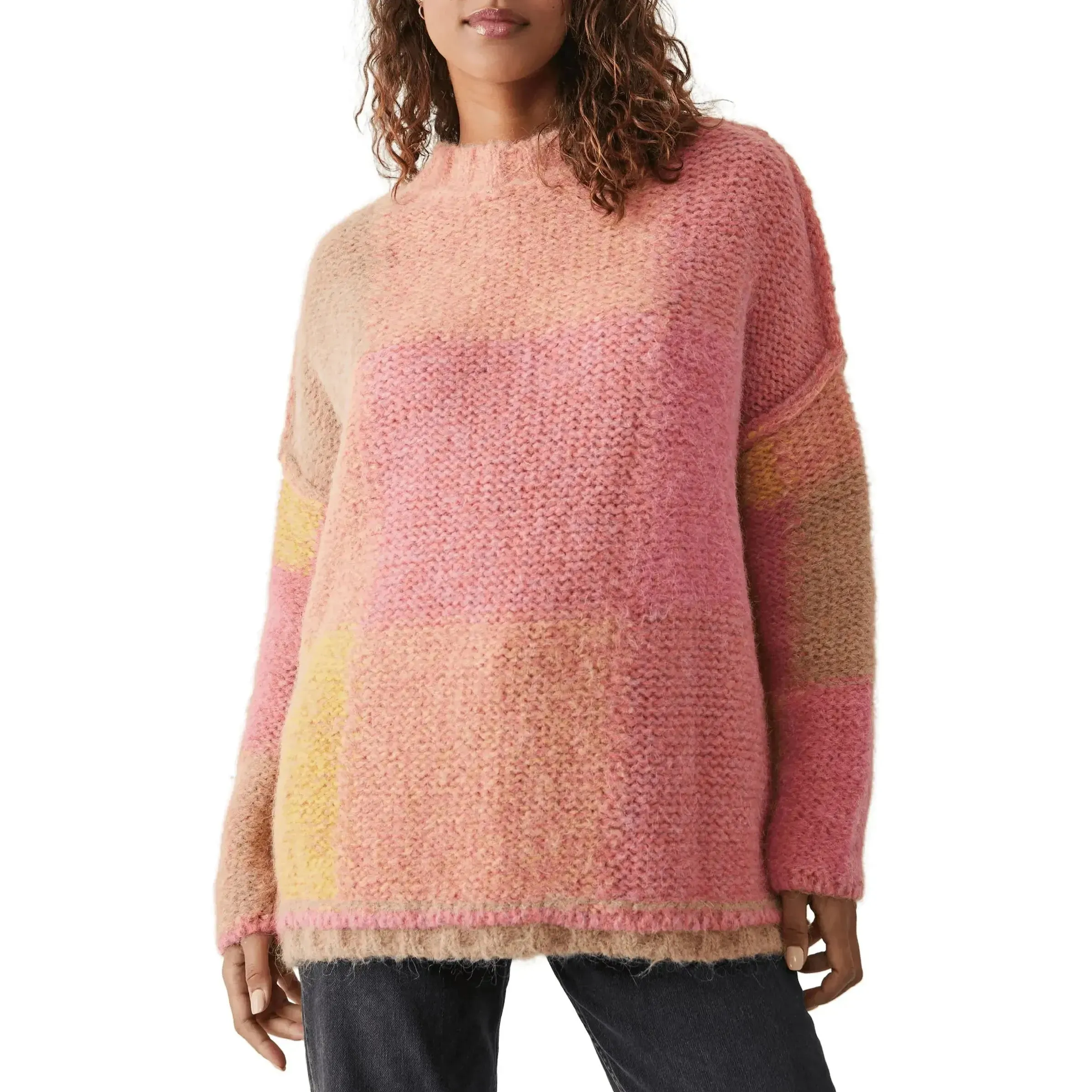 Free People Domino Sweater in Prairie Sunset