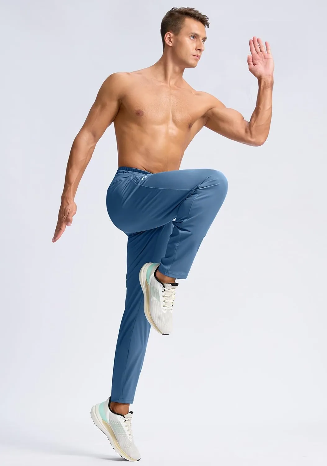 G Gradual Men's 30"/32"/34"/36" Inseam Tall Sweatpants with Zipper Pockets Stretch Long Joggers Athletic Workout Pants Men