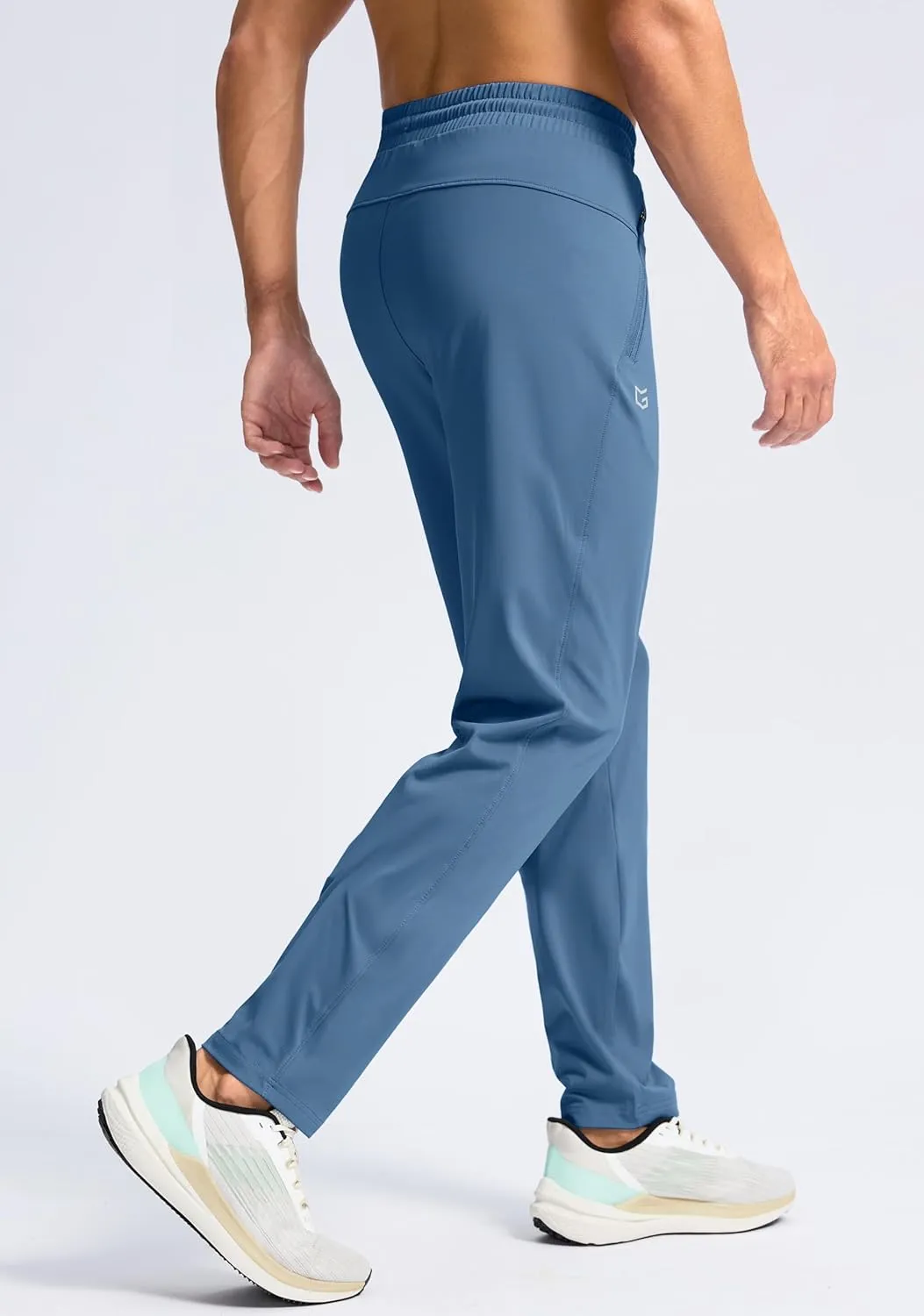G Gradual Men's 30"/32"/34"/36" Inseam Tall Sweatpants with Zipper Pockets Stretch Long Joggers Athletic Workout Pants Men