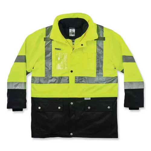 Glowear 8388 Class 3/2 Hi-vis Thermal Jacket Kit, 3x-large, Lime, Ships In 1-3 Business Days