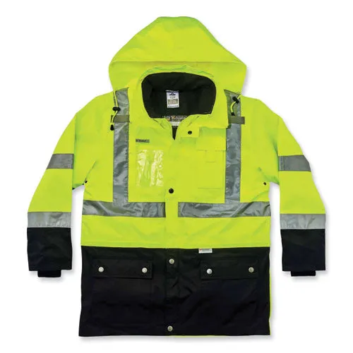 Glowear 8388 Class 3/2 Hi-vis Thermal Jacket Kit, 3x-large, Lime, Ships In 1-3 Business Days