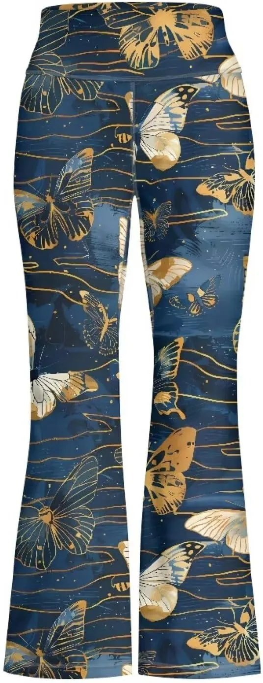 High Waist Yoga Pants Casual Long Flared Leggings Tight Sweatpants for 5-14 Girls