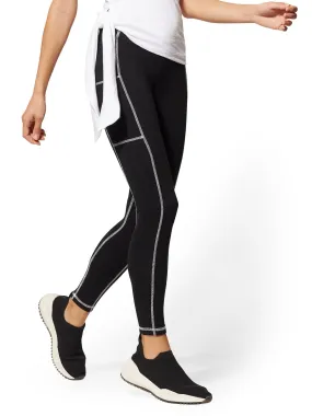 High-Waisted Black Pocket Legging