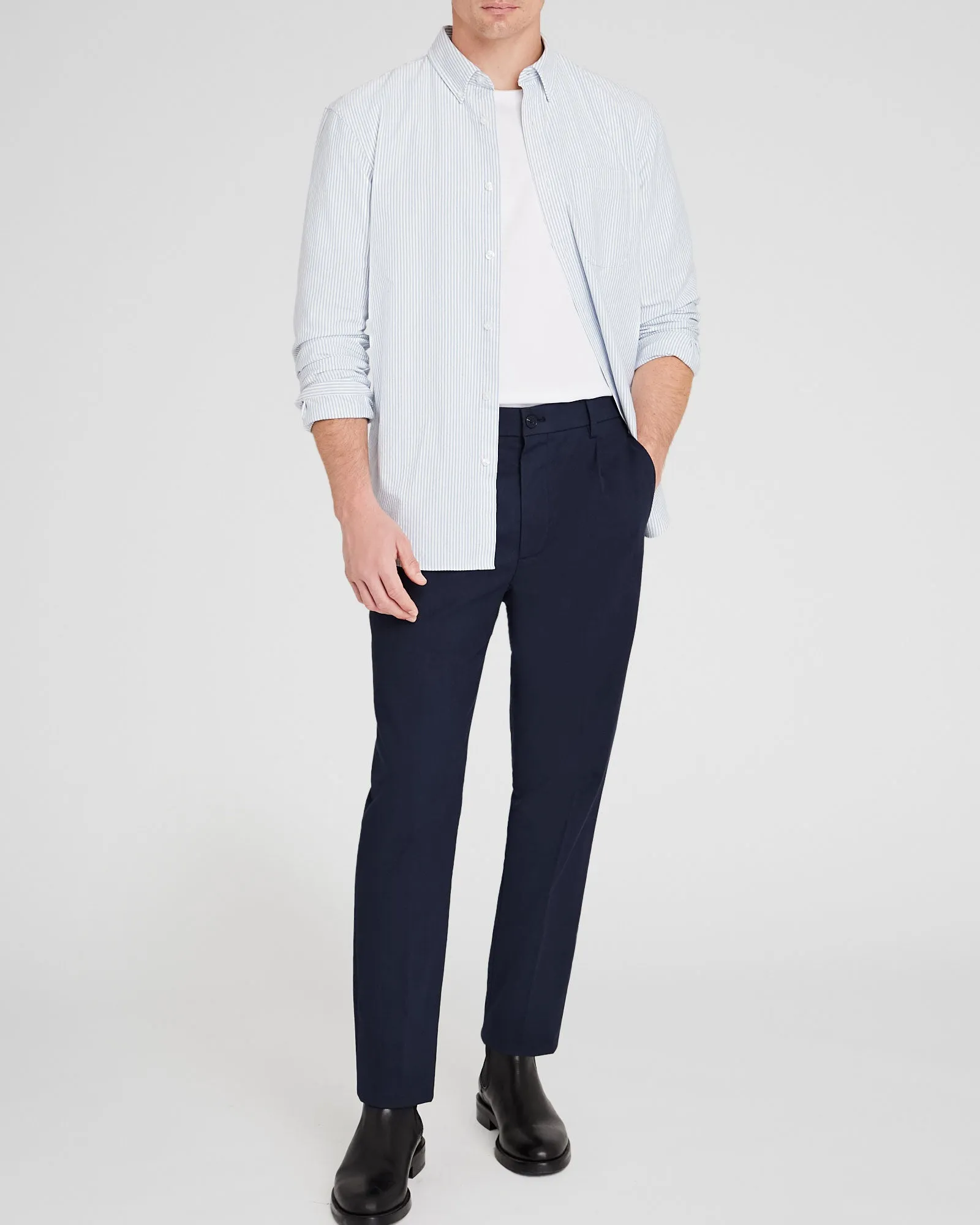 Hybrid Texture Elasticated Trouser