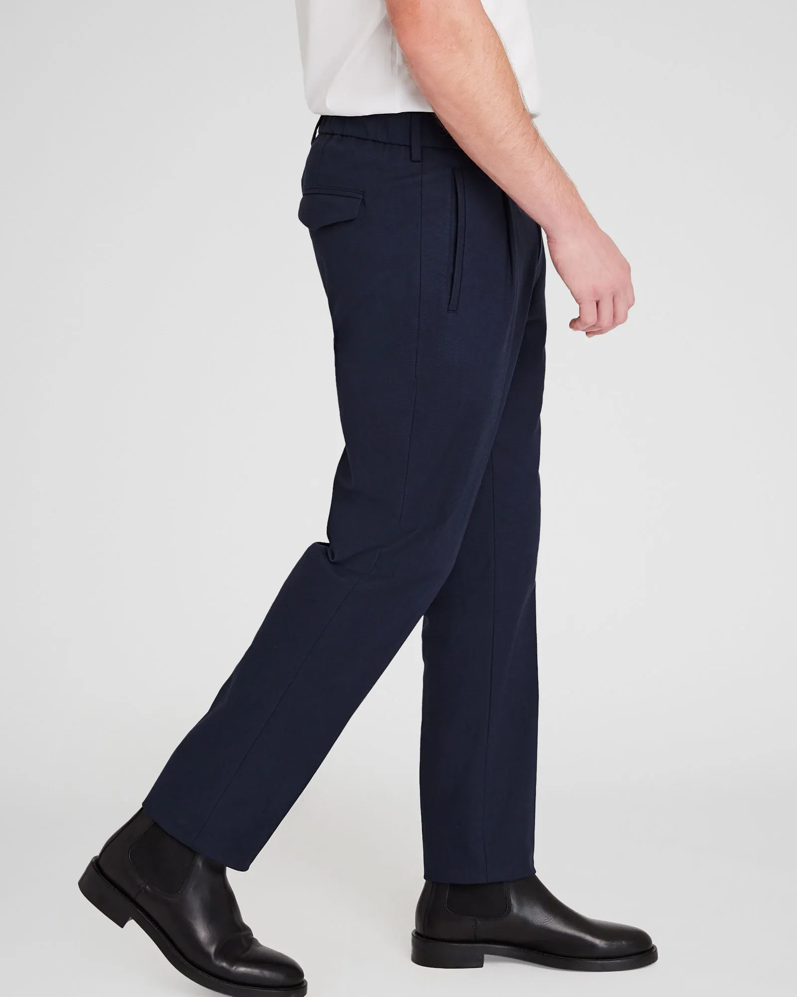 Hybrid Texture Elasticated Trouser