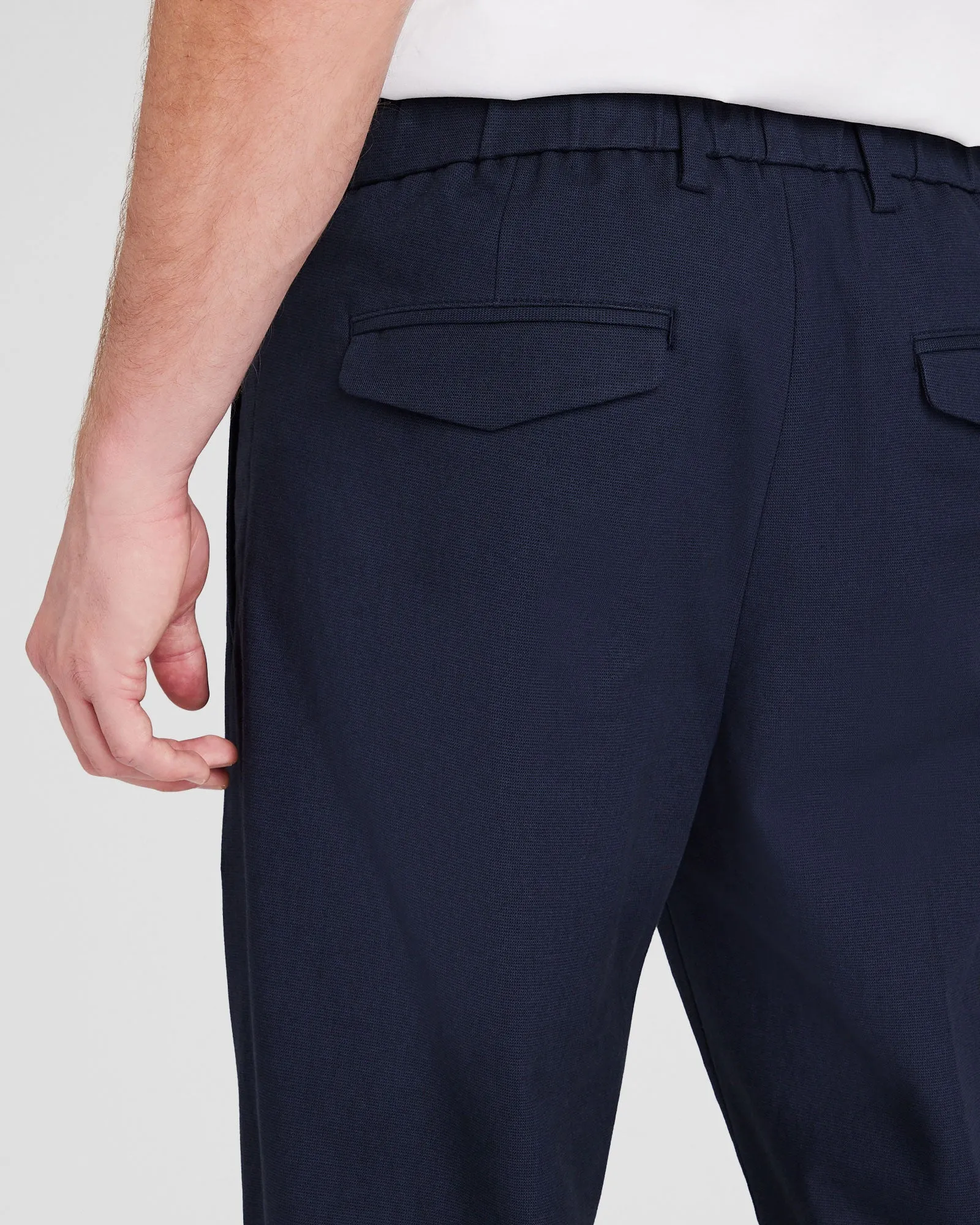 Hybrid Texture Elasticated Trouser