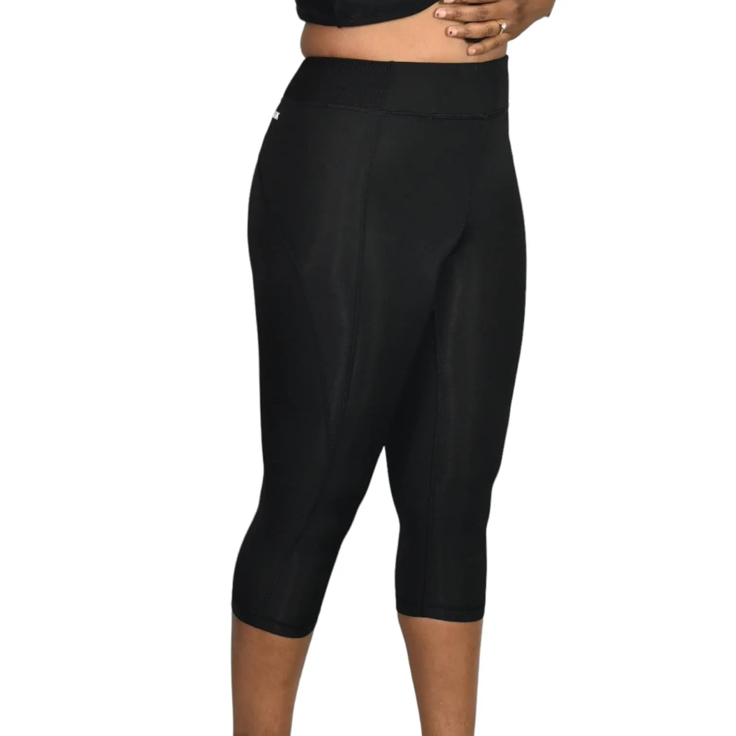 Ivy Park Capri Legging High Waist Black Sculptured Beyonce Activewear Size Small