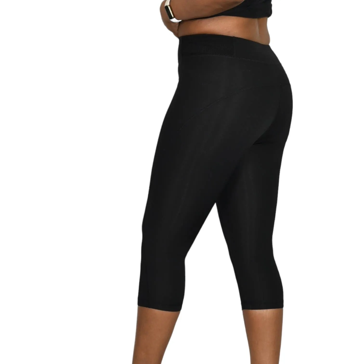 Ivy Park Capri Legging High Waist Black Sculptured Beyonce Activewear Size Small