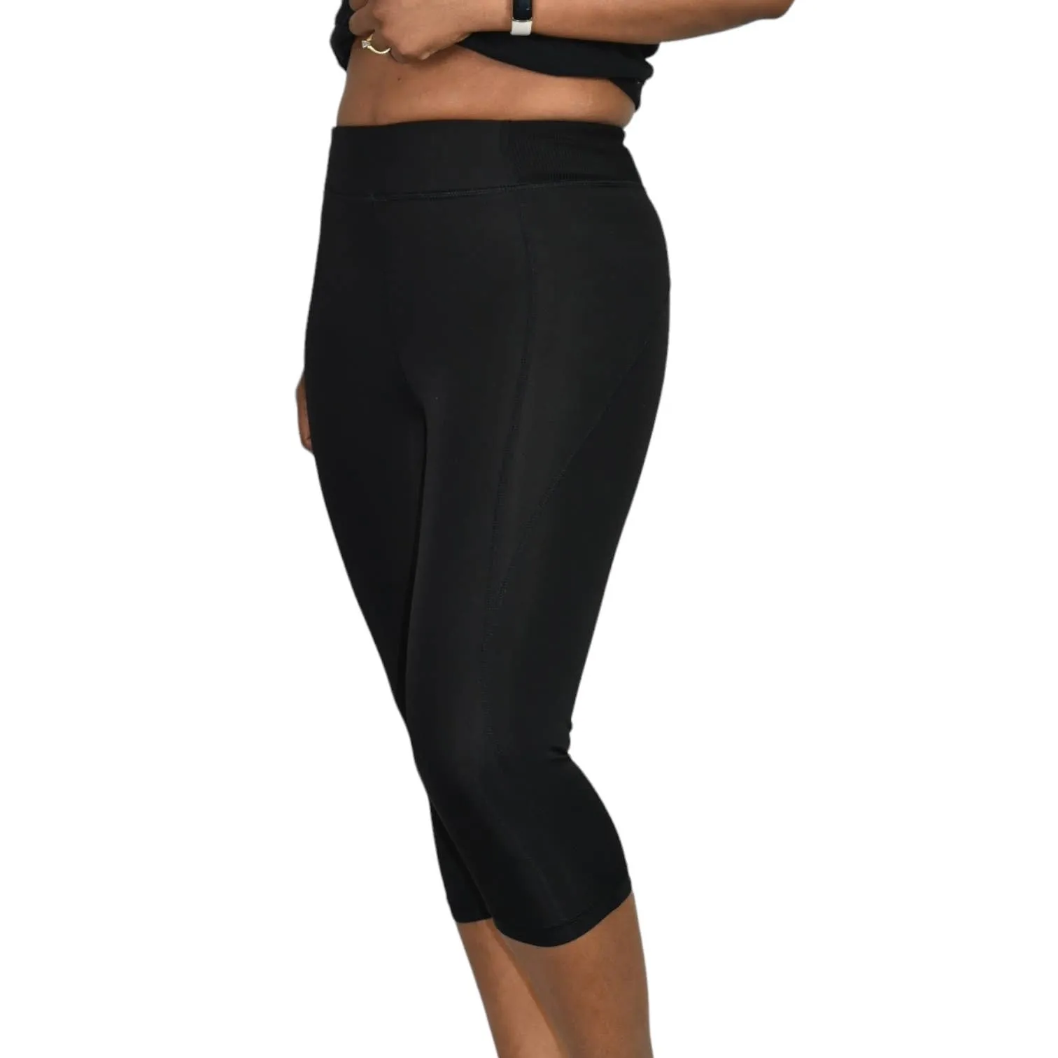 Ivy Park Capri Legging High Waist Black Sculptured Beyonce Activewear Size Small
