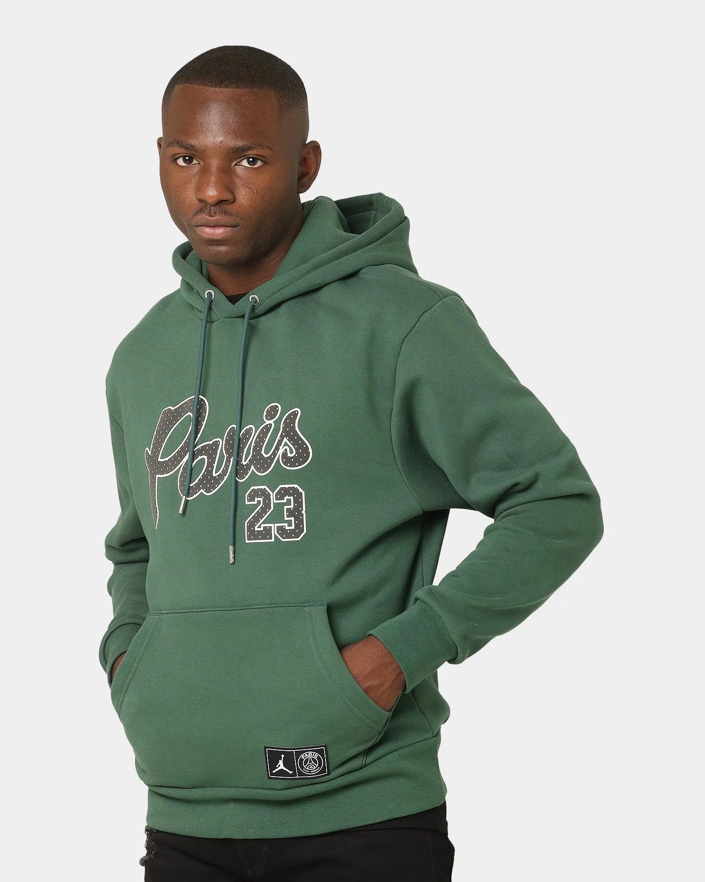 Jordan Paris Saint-Germain Statement Fleece Pullover Hoodie Noble Green