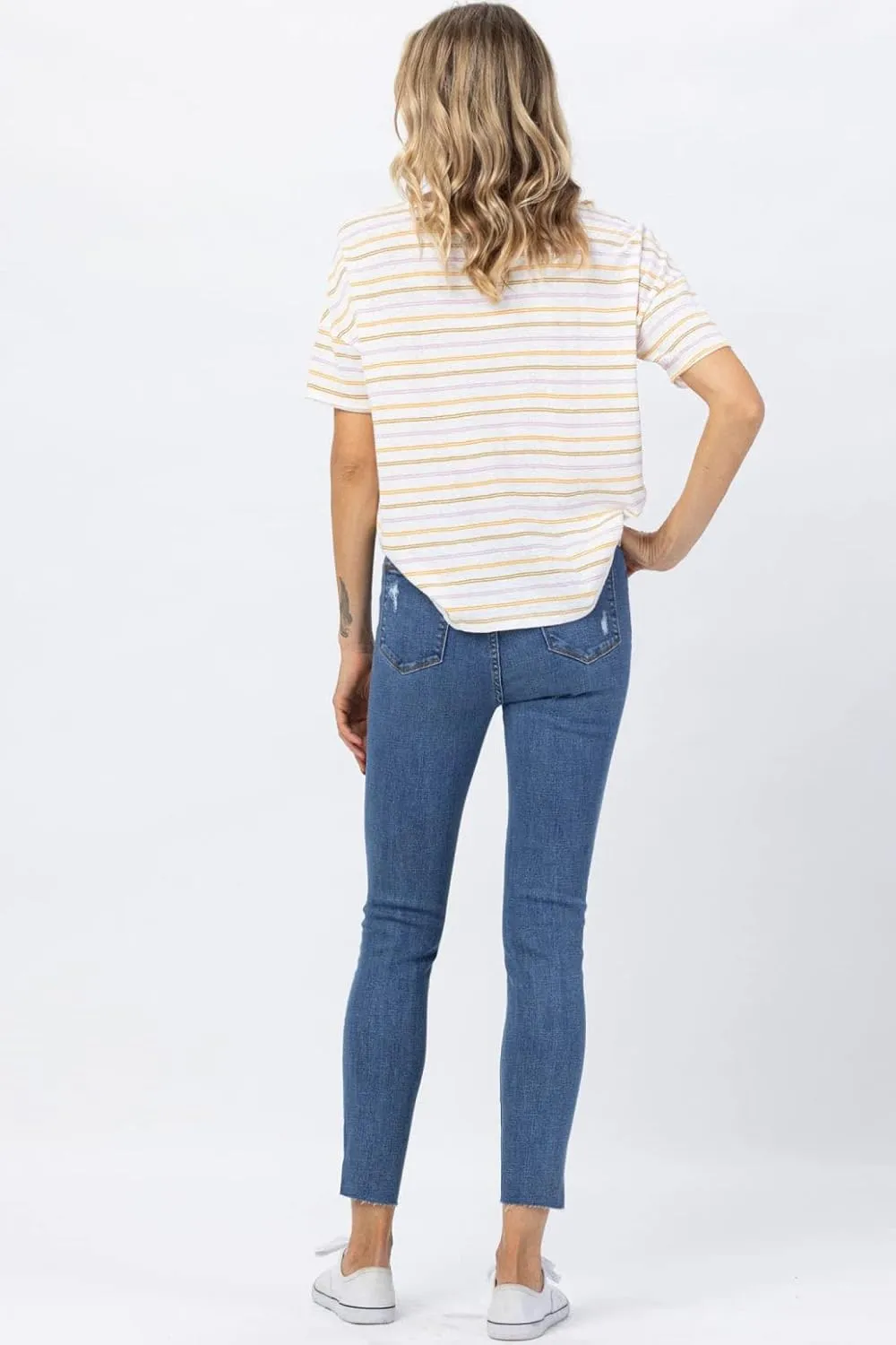 Judy Blue Women's High Waist Dandelion Embroidery Skinny Jeans