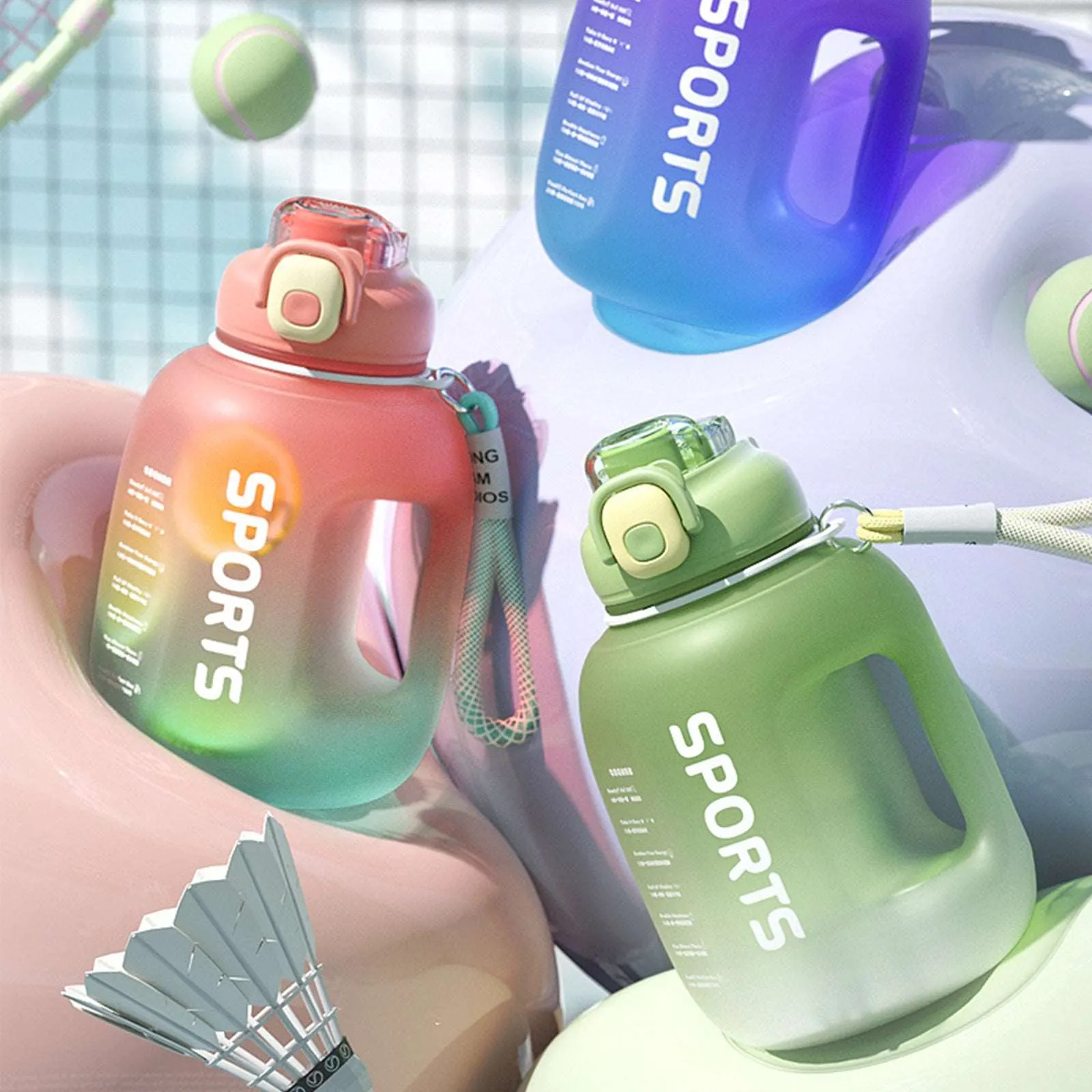 Kawaii Sporty Water Bottles