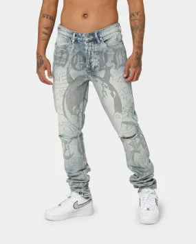Ksubi Van Winkle Devil Smash Jeans Denim Light