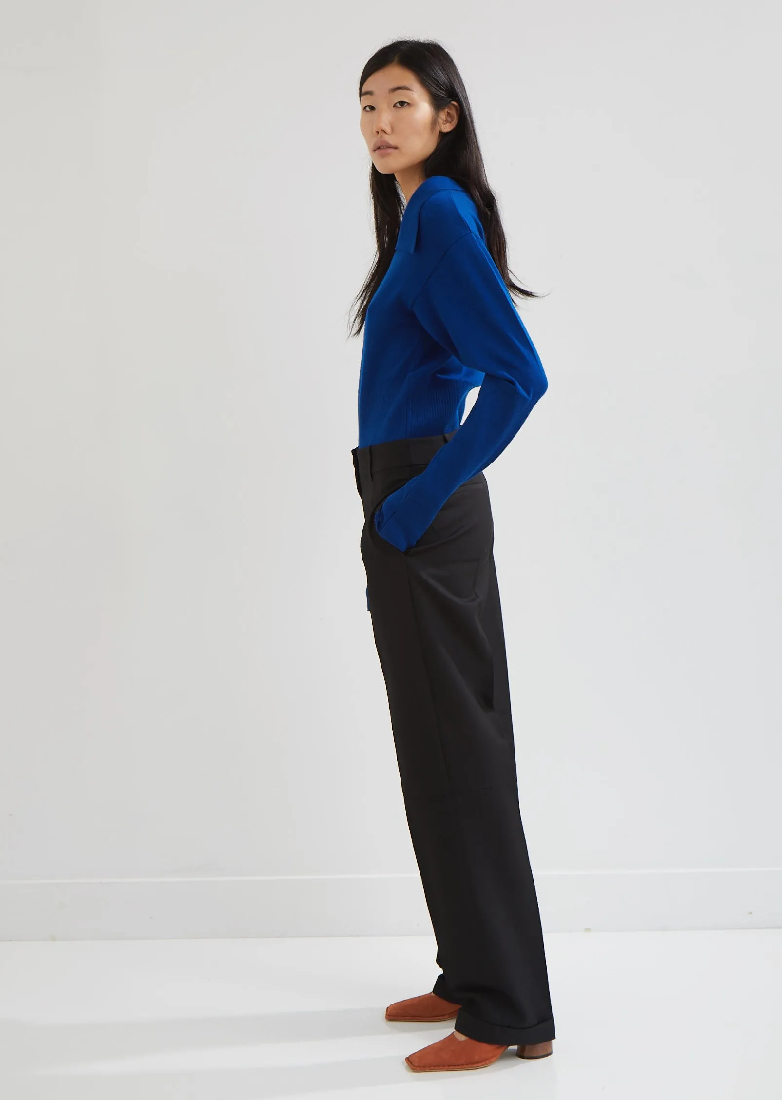 Le Pantalon Carina Wool Crepe Trousers