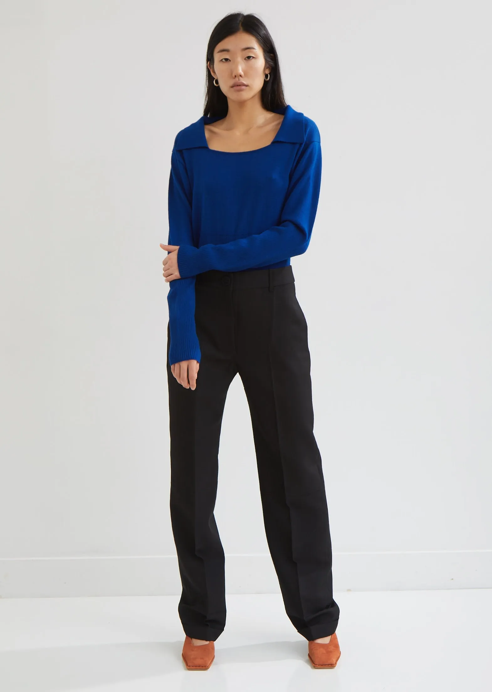 Le Pantalon Carina Wool Crepe Trousers