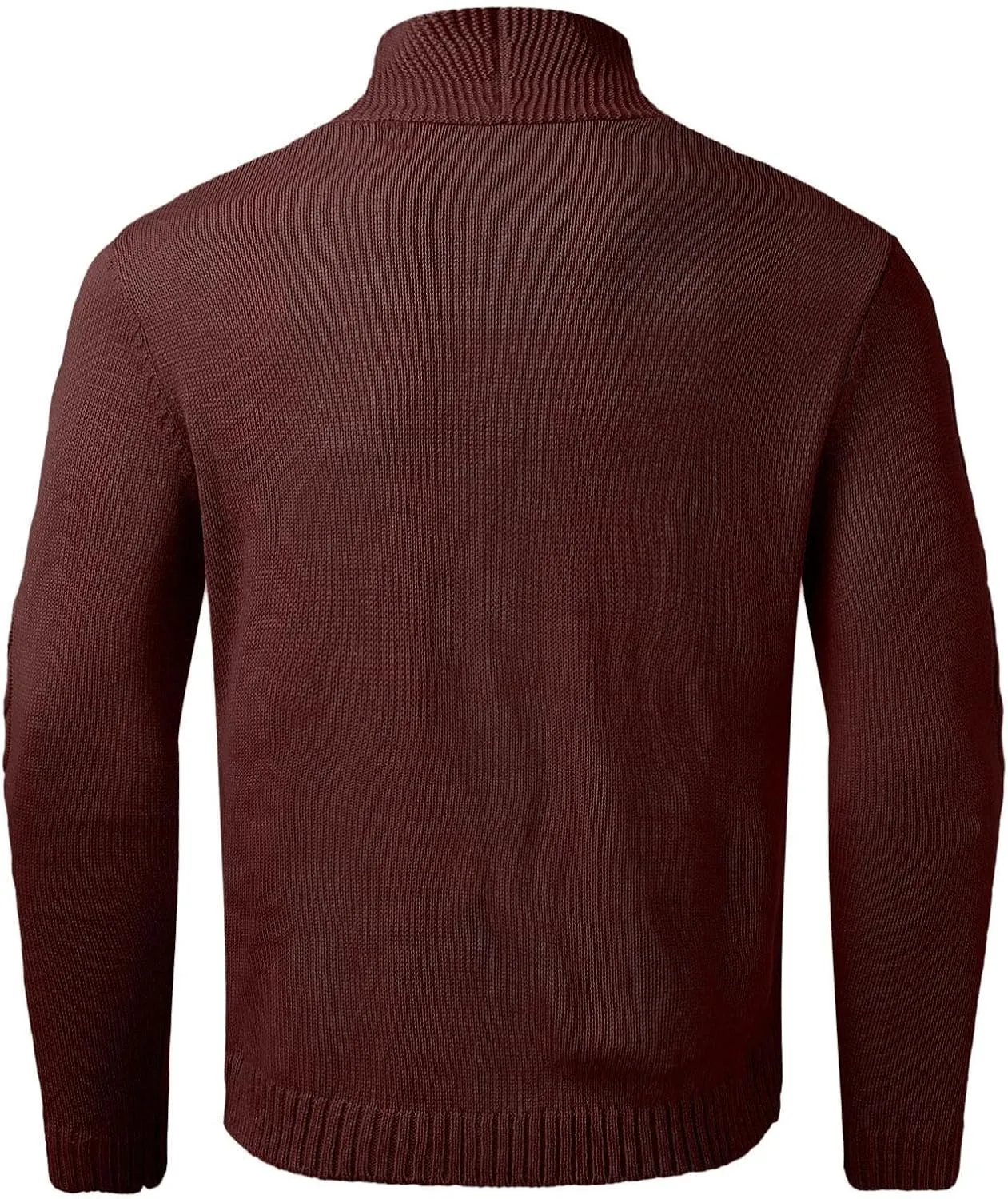 Men Cable Knit Cardigan Sweater Plus Size Chunky Thermal Shawl Collar Button Up Jacket Long Sleeve Casual Knitwear