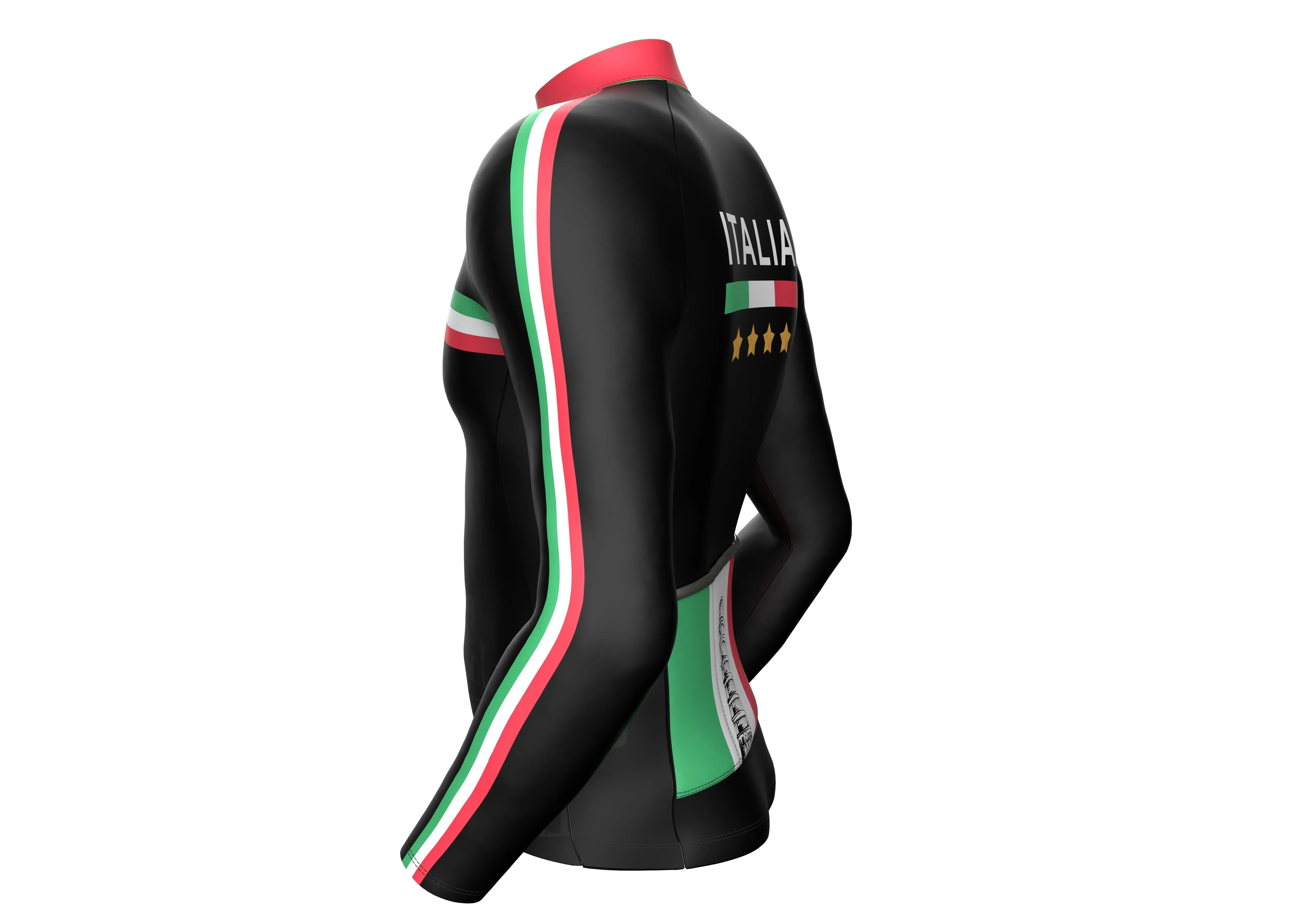 Men Italia Cycling Thermal Jersey