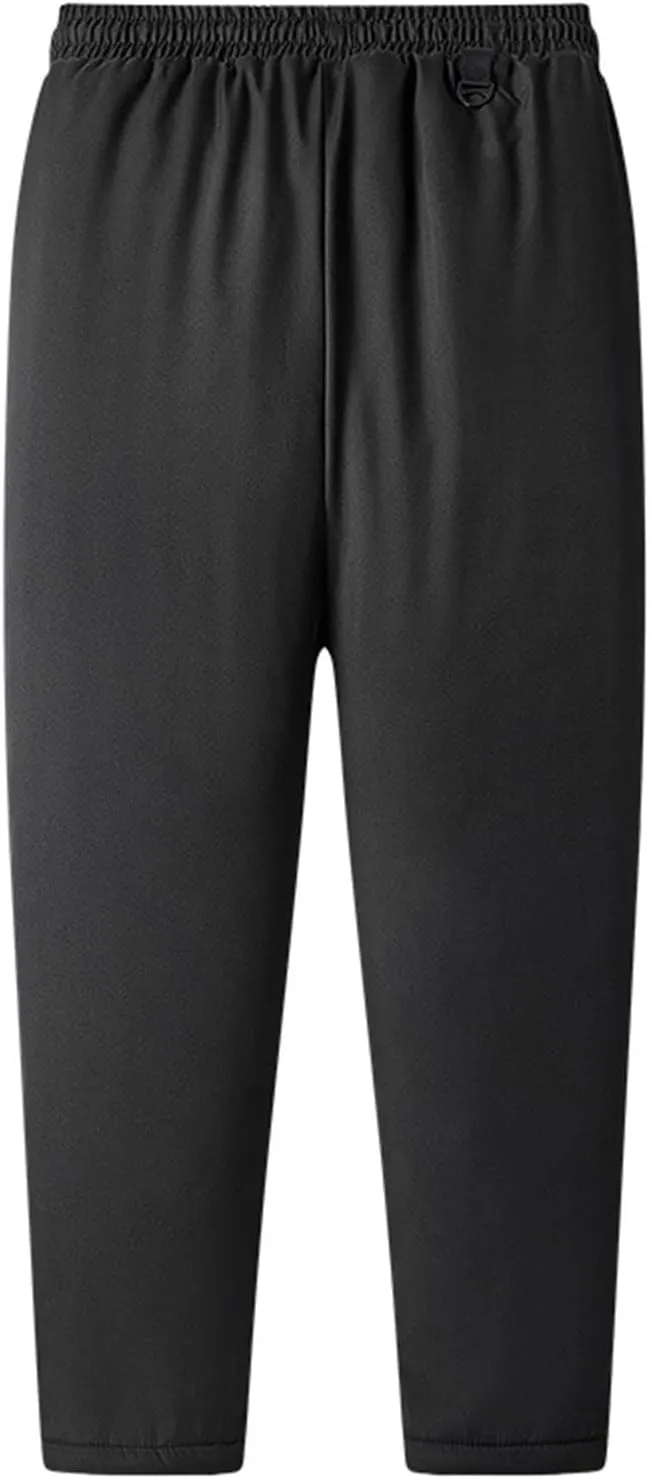 Mens Winter Fleece Joggers Pants Sherpa Lined Sweatpants Warm Thick Athletic Pants Outdoor Workout Trousers with Pockets