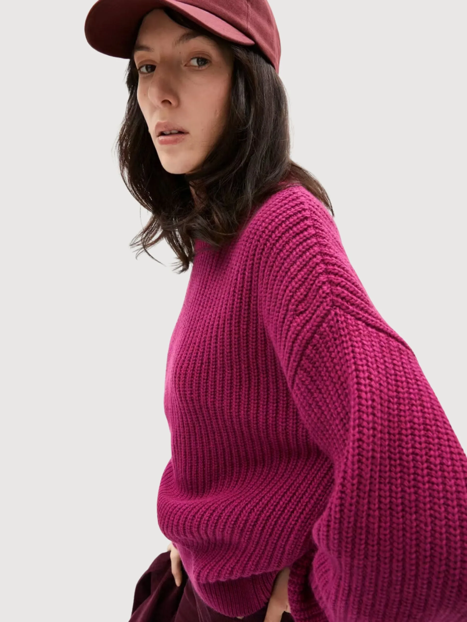 Miyaar Solid Woman Sweatshirt Cherry | Armedangels