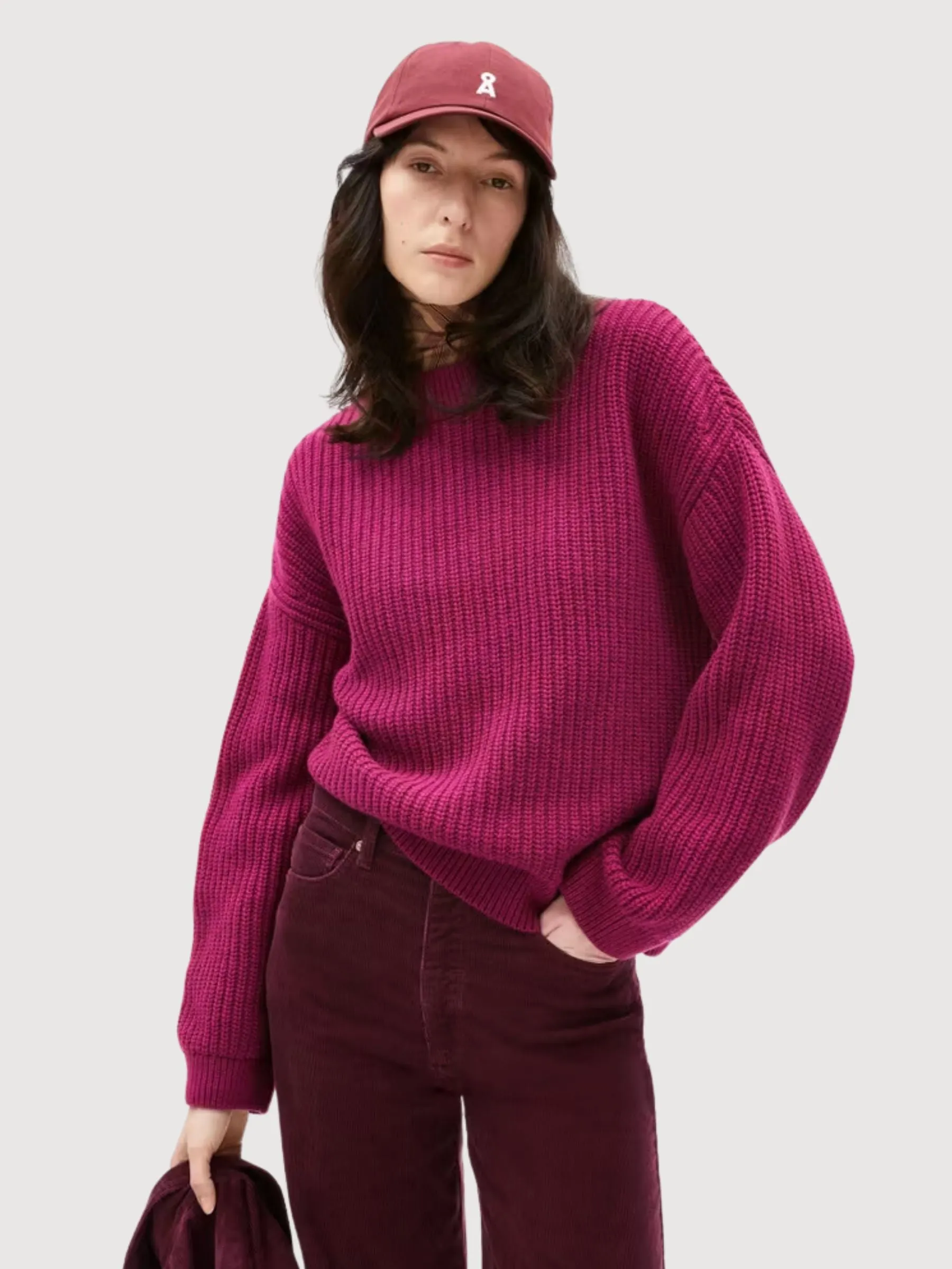 Miyaar Solid Woman Sweatshirt Cherry | Armedangels
