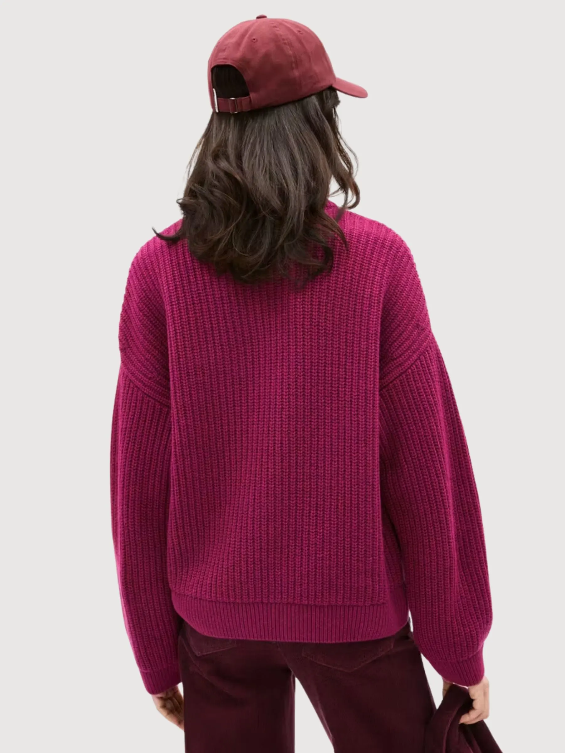 Miyaar Solid Woman Sweatshirt Cherry | Armedangels