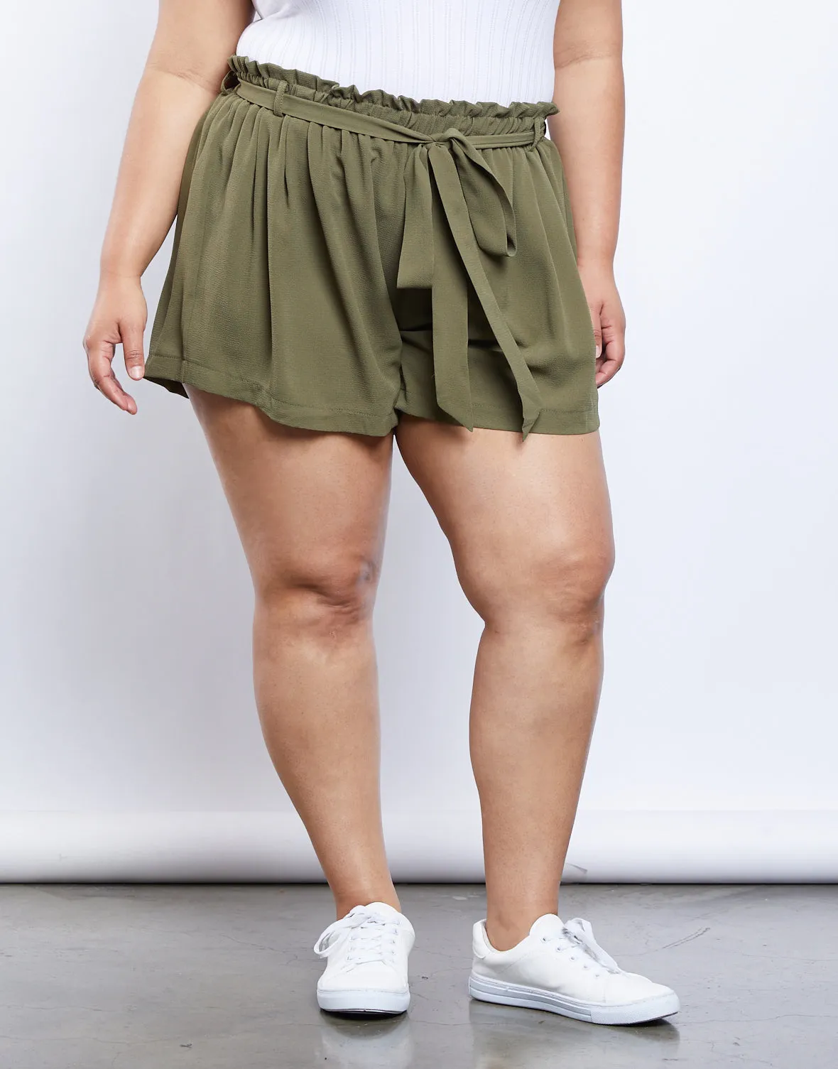 Plus Size Charlotte Tie Shorts