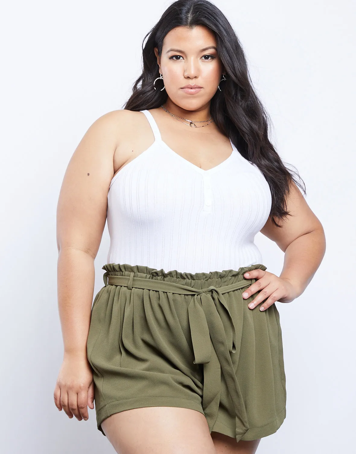 Plus Size Charlotte Tie Shorts