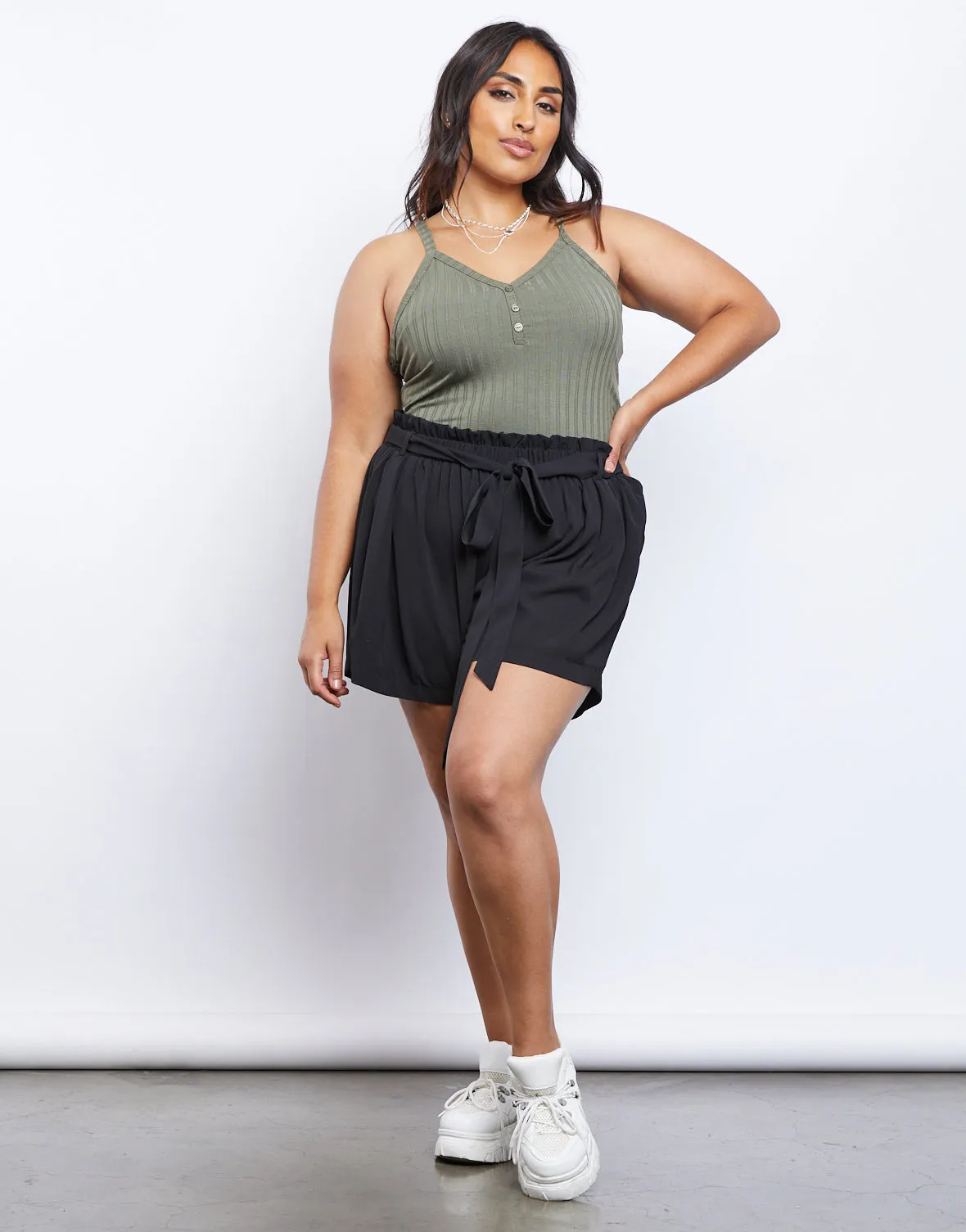Plus Size Charlotte Tie Shorts