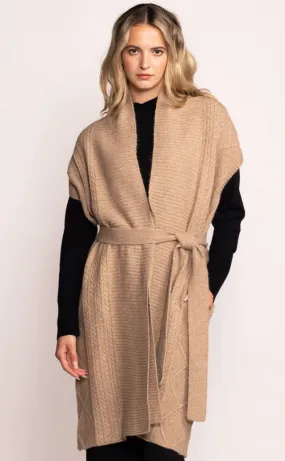 PM Sweater Cardi-Taupe