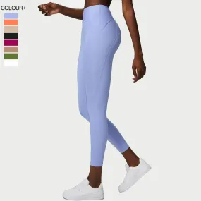 Rib Sporty Leggings High Waist Tummy Control Fitness Pants